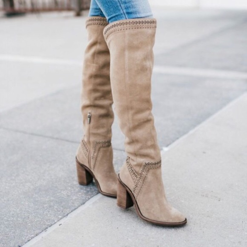 Vince Camuto Suede Over the Knee Madolee Boots 9